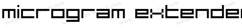 Microgram Extended字体转换